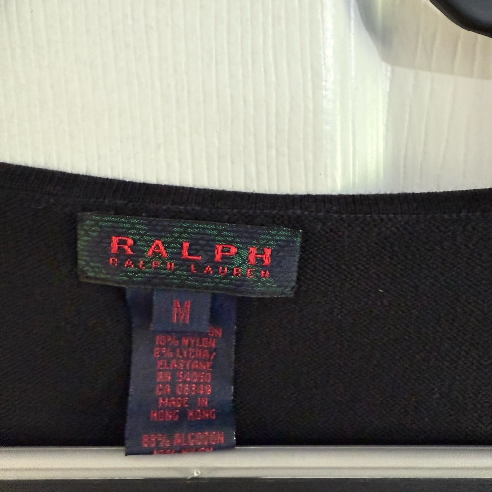 Ralph Ralph Lauren - Black Short Sleeve Top - Picture 2 of 8
